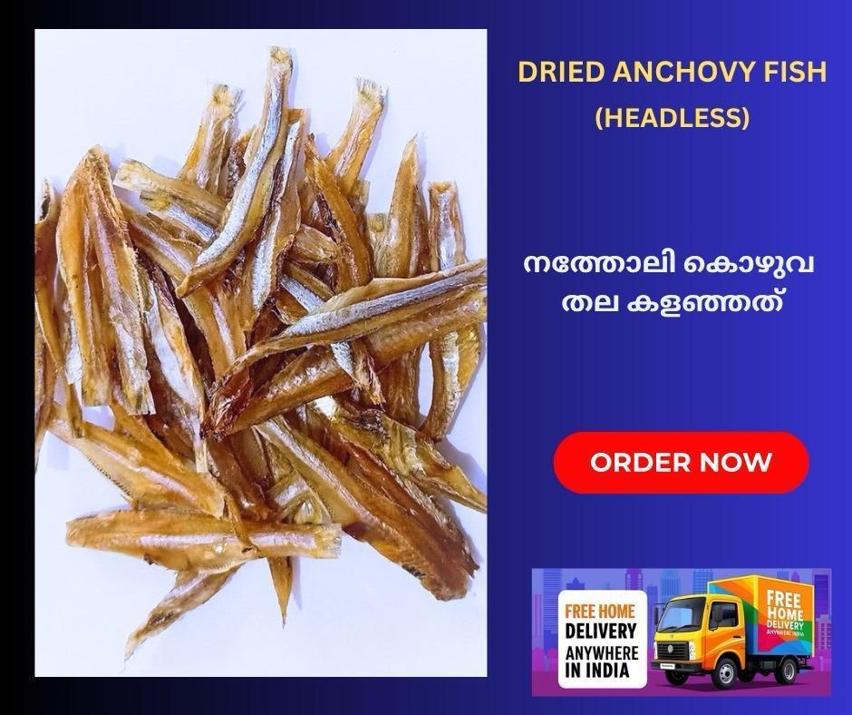 Dried Anchovy Headless (Netholi) — export from Kerala, India