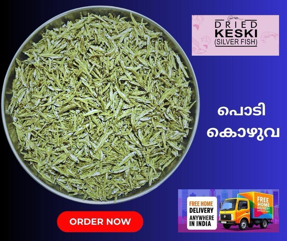 Dried Keski (Silver Fish) — export from Kerala, India