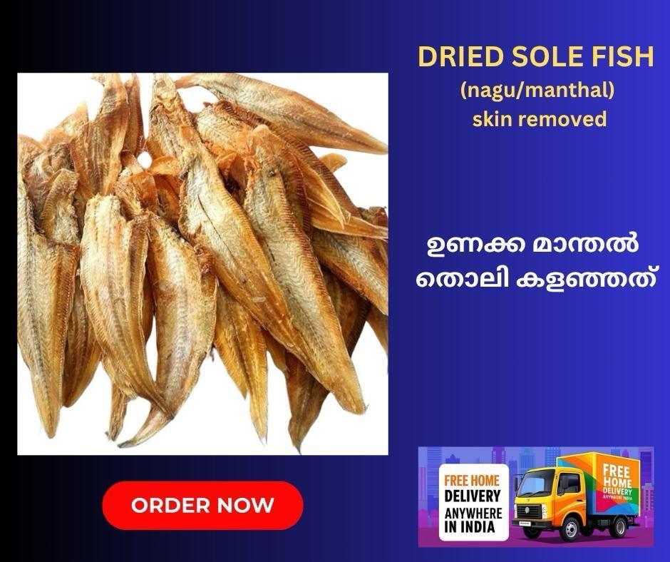 Dried Sole Fish — export from Kerala, India