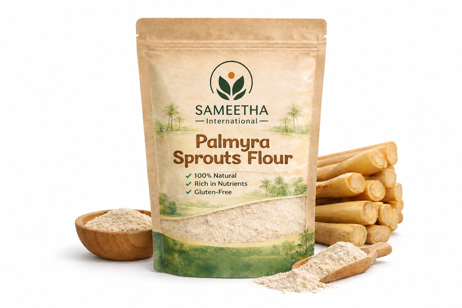 Palmyra Sprouts Flour — export from Kerala, India