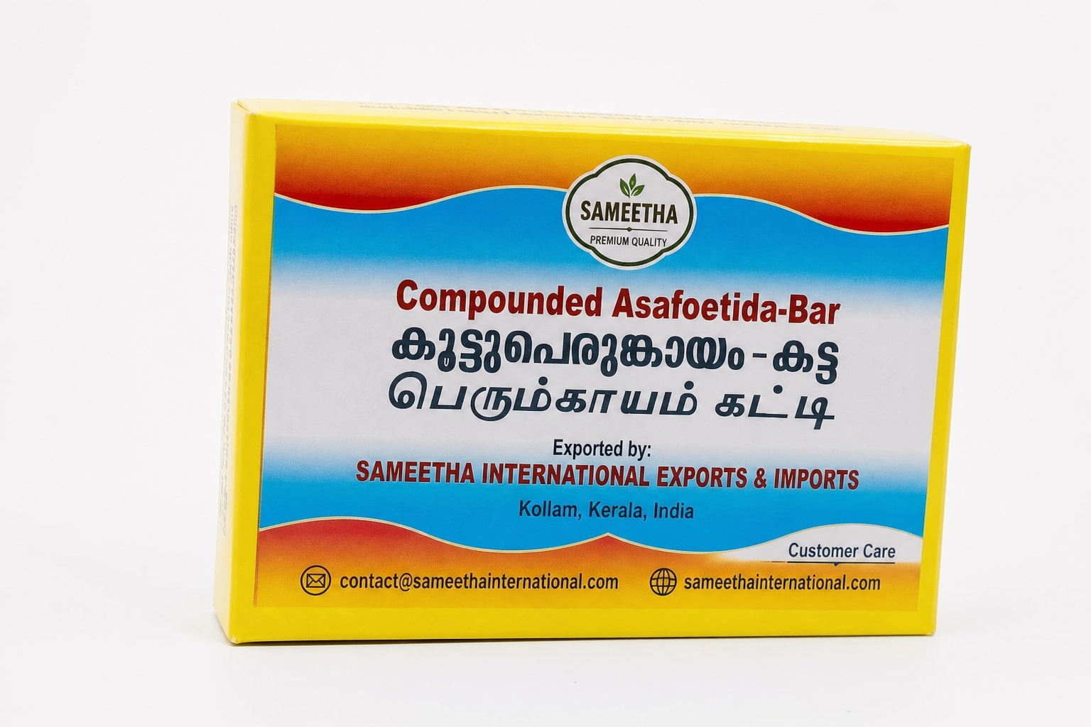 Compounded Asafoetida Bar — export from Kerala, India